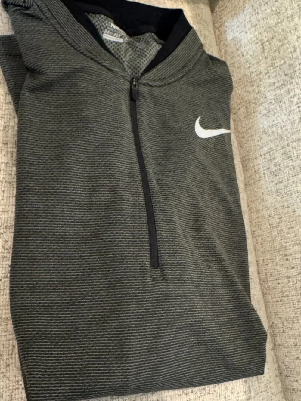 Nike Golf Dri-FIT Half-Zip Top Shirt Golf Men Pullover Charcoal Grey 833278-010